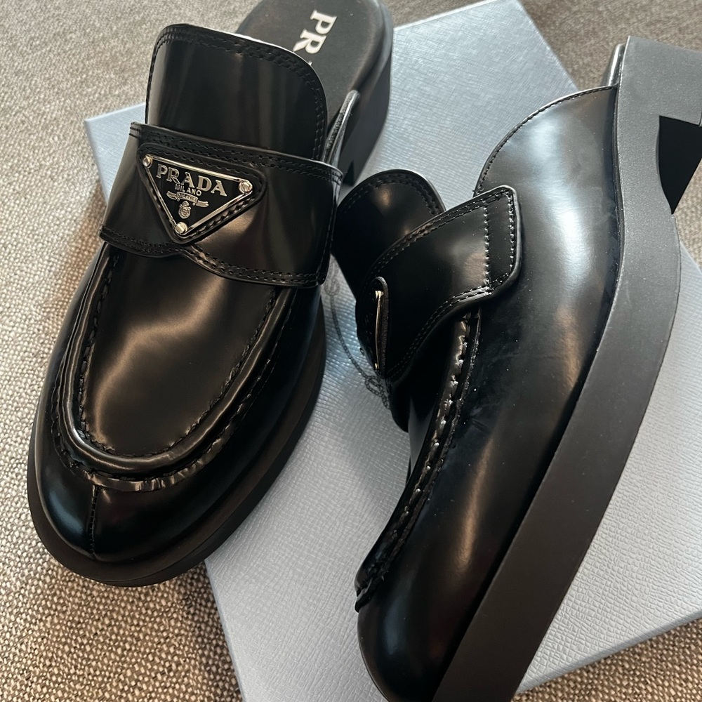Prada Black Loafers